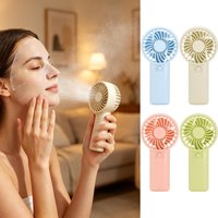 Mini portable handheld fan, battery powered, lightweight, comes with a lanyard, perfect for outdoor activities, travel, office