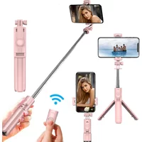 Wireless Selfie Stick Tripod Stand with Detachable Remote for iPhone Mobile Phone Streaming selfie stick phone tripod stand