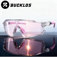BUCKLOS Cycling Photochromic Goggles UV400 Unisex Road Cycling Eyewear Comfortable Outdoor Sports Sunglasses Road Bike Glasses