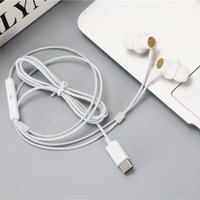 USB Type-c Earphones for Samsung Galaxy S25 S24 S23 S22 Plus Mic Control Stereo In-ear Microphone Wired Headphone