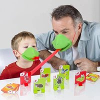 Frog Lizard Mask Wagging*Tongue Lick Cards Board Games. for Children Family Party ToysAntistress Funny Desktop Puzzle Game Toys