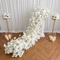 Uflower Luxury Artificial Flower Row 100/200cm Table Centerpiece Wedding Decoration Arch Backdrop Event Stage Flora