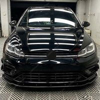 For VW Golf MK7 7.5 GTI GTD GTE R R-Line 2012-2020 Maxton Style Front Bumper Spoiler Lip Splitter Diffuser ABS Kits Guard Tuning