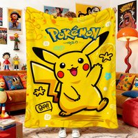 Double Bed Blankets and Bedspreads P-Poke-mons Fluffy Blanket Bedspread the Anime Home Decoration Sofa Picnic Throw & Throws Nap