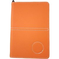 Stylish Golf Scorecard Holder PU Leather Yardage Book Waterproof Portable Organizer for Golf Practice Supplies