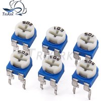 20-50PCS RM065 Trimmer Potentiometer Variable Resistor 100R 500R 1K 5K 10K 20K 30K 47K 50K 100K 200K 500K 1M Adjustable Resistor