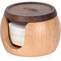 IKAPE Espresso Wooden box and 200pcs Paper Filters, Coffee Puck Screen Paper Filters for 51/54/58mm Portafilters Basket