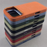 Luxury Fiber Texture Leather Magnetic Case For iPhone 17 Pro Max Air 16 15 14 13 12 For MagSafe Wireless Charge Shockproof Cover