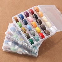 25 Colors/Round Wax Thread Polyester Thread Waxed Thread Box Set Woven Bracelet For Leather Craft Sewing DIY 0.45 0.55 0.65mm