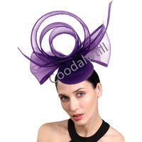 Kentucky Derby Fascinator Hat Women Elegant Wedding Fascinator Feather Hat Ladies Party Banquet Pillbox Cap Wedding Chapeau Cap