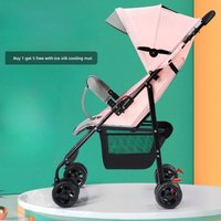 Ultra Compact Baby Stroller Shockproof Lightweight Folding Lie Flat Summer Portable Sun Protection Travel Pushchair 0-3