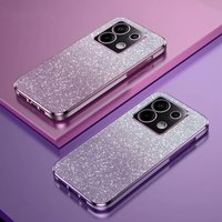 Luxury Shiny Glitter Plating Silicone Case for Xiaomi Redmi Note 13 Pro Plus 13X 13C 4G 5G Camera Lens Soft Back Cover Coque
