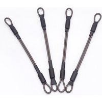 1/10pcs Stainless Steel Safety Security Cable Wire Safe Sliver 18cmx1cm Stage Lights Rope Anti Detachment Double Loop