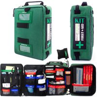 255 Pieces First Aid Kits 4 Section Poatable Large Size Emergency Medical Rescue Trauma Bag Outdoors Family School Car Survival