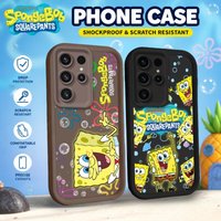 Cartoon SpongeBob Ocean Bubble Anime Case For Samsung Galaxy S26 S25 Edge S24 S23 Ultra S22 Plus S21 FE A07 A17 4G A37 A57 5G