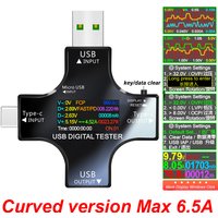 USB Tester TFT Color Bluetooth Type-C PD Digital Voltmeter Vurrent Meter Ammeter Voltage Usb Current Tester Measurement