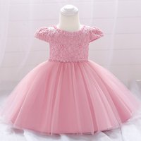 Robe de baptême blanche pour nouveau-nés filles, robes de princesse pour 1er anniversaire, vêtements d'été pour tout-petits, robe de baptême pour bébé