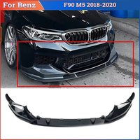 For BMW F90 M5 2018-2020 Front Bumper Lip Spoiler Splitter Diffuser Modification Front Guard Protector Cover Car Accessories