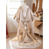 Handmade DIY Shawl Luxurious Long Train High-End Feel Host Evening Dress Accessories Photography Exaggerated Props