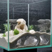 Aquariums Hideaway Cave for Fish Shrimp Play Rest Shelter Nontoxic Fish Tanks Ornament Hiding Stone Landscaping Decors X3UC