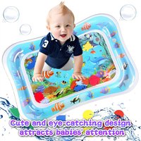 Tummy Time Water Mat, Inflatable Water Play Mat for Babies, Toddlers 3 to 12 Months for Early Education Developing Gifts