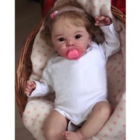 45CM Reborn Baby Doll Bettie Newborn Baby Cute Reborn Lifelike 3D Paiting Skin with Many Details Veins Doll Toys