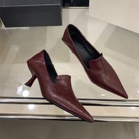 2026 Spring Women Office Pumps Shoes Sexy Thin Heel Slip On Soft Leather Shoes Ladies Eelgant Pointed Toe Party Dress Shoes