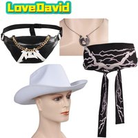 AliExpress Ken Cosplay Headband Necklace Waist Bag Adult Retro Fanny Pack Travel Hiking Cycling Party Messenger Bags Costume Accessories