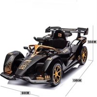 AliExpress NONE Hot Sale 2-seater F1 kids e-go-kart | 12V , e-bike/scooter-like, Parent-controlled (Safe), Parent-kid Fun, fit for Parks
