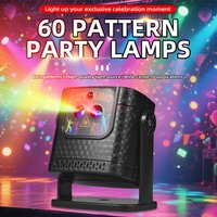 Plug-in Mini Disco Party Light LED Stage Light Strobe Ball for Home Party Birthday Bar Club Karaoke Dance Xmas Halloween