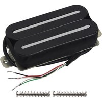 FLEOR Keramik E-Gitarre Hot Dual Rails Pickup Humbucker Pickup 14K Schwarz Gitarrenteile