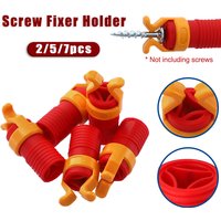 2/5/7pcs Plastic Screw Fixators Clamps Batch Heads Universal Fastening Screws Clamps Drill Bits Screw Sleeves Woodworking Tools
