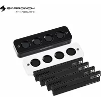 Barrowch 4PCS DDR5 RAM Radiator Fan Air Cooled Heat Radiation For PC Computer DDR5 DDR4 Memory Cooling