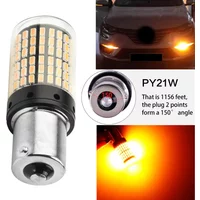 Car Turn Signal Light PY21W 5009 Canbus BAU15S 7507 No Error Led Bulb Amber Blinker Car Brake Turn Light Auto Lamp Bulb