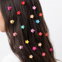20pcs/set Cute Colorful Beaded Mini Hair Claws – Candy Color Small Jaw Clips for Everyday Styling.