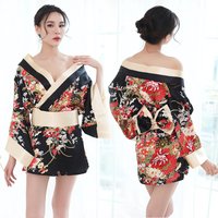 Japanese Love Underwear Large Size Kimono Sexy Geisha Oiran Kimono Pajamas Ninja Japanese Cheongsam COS Dress Women