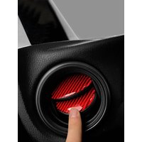 For Subaru BRZ Toyota GR86 2013-2020 Carbon Fiber Dashboard Panel Air Vent Outlet Trim Stickers Car Interior Tuning Accessories