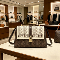 CHHC New Stylish Versatile Tote Bag Small Retro Square Crossbody Bag Unique Designer Handbag For Women Fashion Ladies