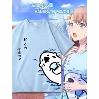 AliExpress Hot Toys 2026 Anime Project Sekai Hanasato Minori Otter Shirt Cosplay Tee Costume Women Cute Girl Tops Uniform Women Cycling T-Shirts Top