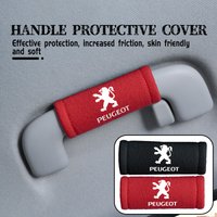 For Peugeot Car Interior Suede Roof Handle Plush Protective Cover Auto Accessories 206 208 207 3008 308 2008 107 508 607 106 406