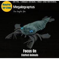 Realistic Megalograptus Plush Toy Eurypterid Plushie Pterygotus Peluche Lifelike Stuffed Animals Simulation Doll Kawai Toy Gifts