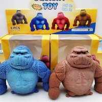 Shapeable Memory Sand Gorilla Squeeze Toy Slow Rebound Stress Relief Fidget Vent Gadget Soft Sensory Decompression Interactive