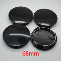 4Pcs 68mm Car Vehicle Wheel Hub Center Cap Cover New ABS Black Silver Universal High Quality Durable Exterior Auto Accessories
