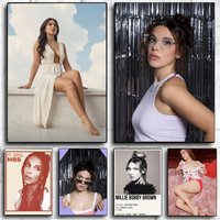 Actor Popular M-Millie Bobby Brown Poster Wall Art Print Poster Decorative Mural Home Decor Gift Unframed