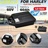 60V 20Ah-60Ah 18650 Lithium-Akku, abnehmbar mit Ladegerät, wasserdicht, für Harley Citycoco Elektromotorrad-Roller, Ersatzakku.12