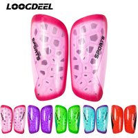 Loogdeel 1 Pair New Soccer Shin Guards,Breathable shin Guards Soccer Adult & Kids,Soccer Protective Equipment for Adult