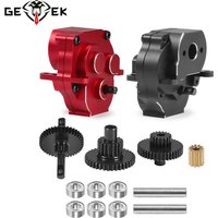 Aliuminum Alloy Gearbox Housing Transmission Set 11T Pinion Skid Plate for 1/18 RC Crawler TRX4M Bronco Defender Upgrade Parts