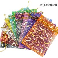 20/100pcs Drawstring Sheer Organza Bags Organza Gift Bag Pouches Favor Candy Pouches For Wedding Party Valentine's Day