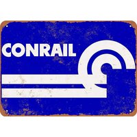 Metal Sign - Conrail Retro Tin Art Decor Wall