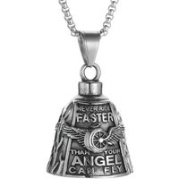 AliExpress Fashion Charms Motorcycle Bike Bell Angel Wing Wheel Pendant 316L Stainless Steel Lucky Keychains For Men Jewelry Dropshipping